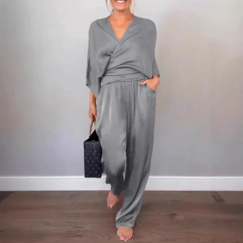 Women's Solid Satin Clothes