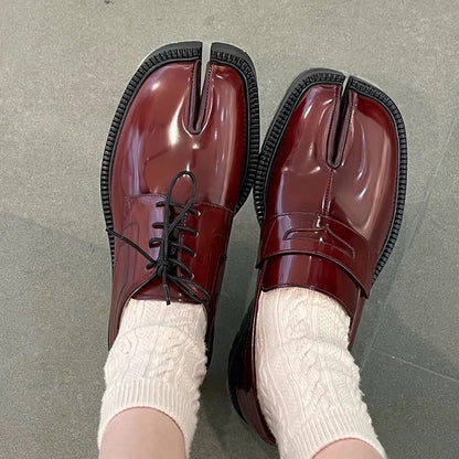 Women's Split Toe Loafers and Lace-Up Shoes