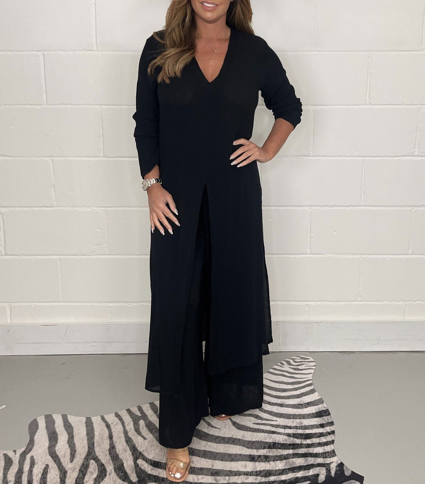 Women's Split Top and Pants Set