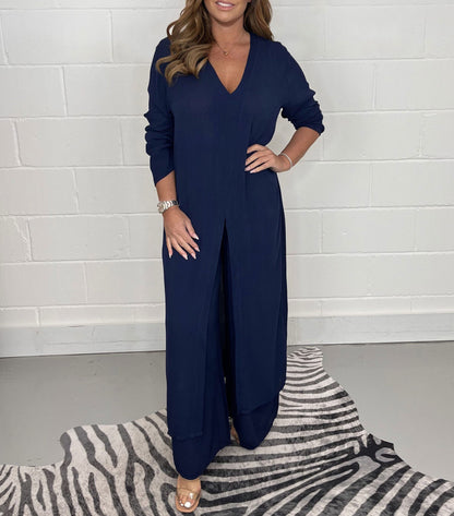 Women's Split Top and Pants Set