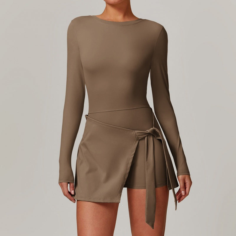 Women's Sports Dress with U-Back and Slit