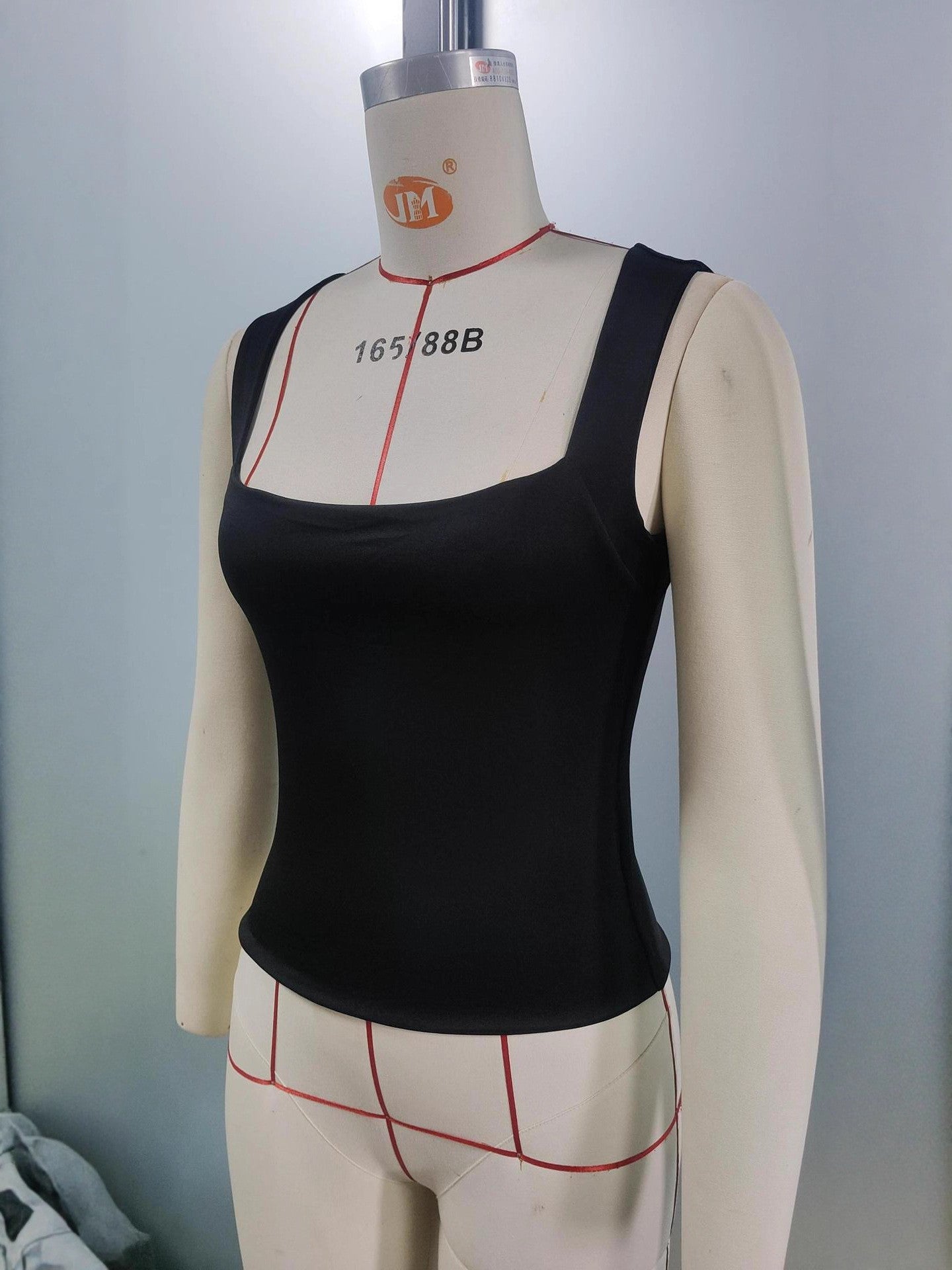 Women's Square Neck Sleeveless Vest Top