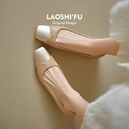 Women's Square Toe Mary Jane Shoes with Chunky Low Heel