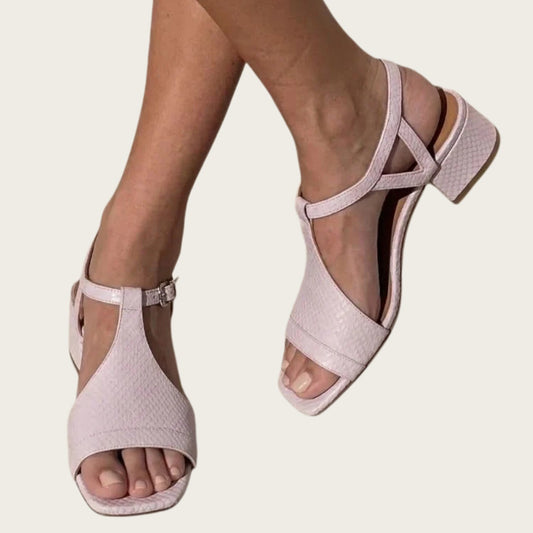 Women's Square Toe T-Strap Sandals