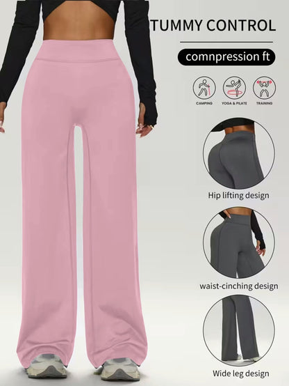 Women's Straight-Leg Yoga Pants with High Waist