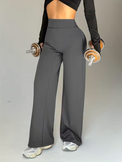 Women's Straight-Leg Yoga Pants with High Waist