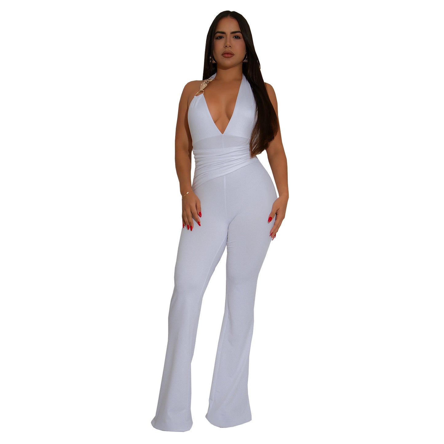 Women's Strappy Halterneck Jumpsuit