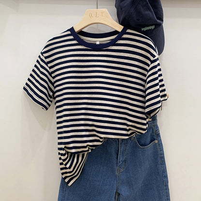 Women's Striped Short Sleeve T-Shirt