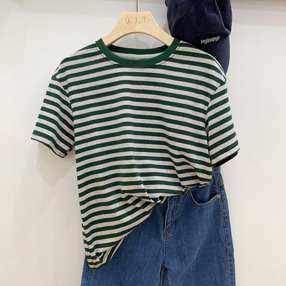 Women's Striped Short Sleeve T-Shirt