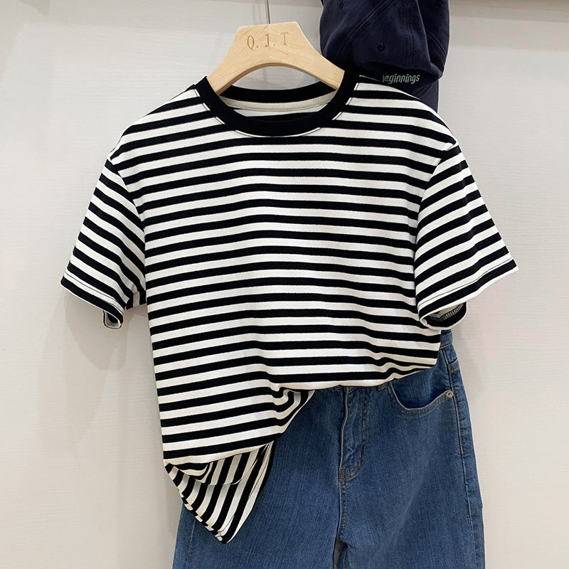 Women's Striped Short Sleeve T-Shirt