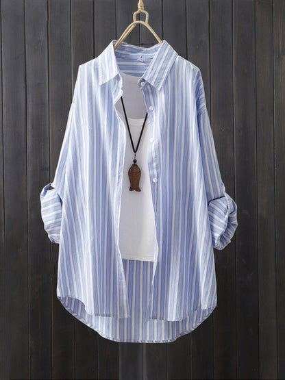 Women's Striped Sun Protection Shirt