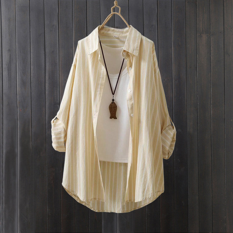 Women's Striped Sun Protection Shirt