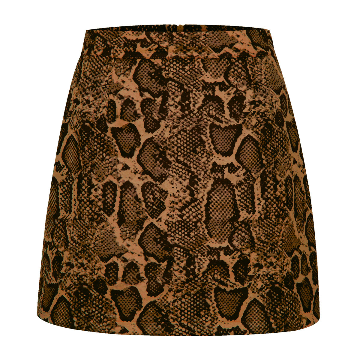 Women's suede fabric high-waisted short skirt half-length dress