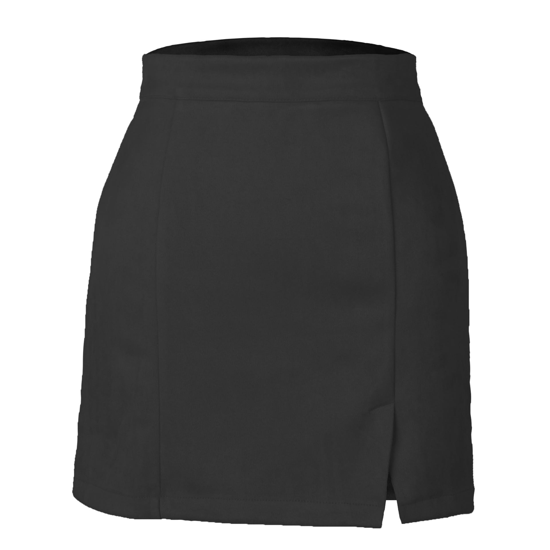 Women's suede fabric high-waisted short skirt half-length dress