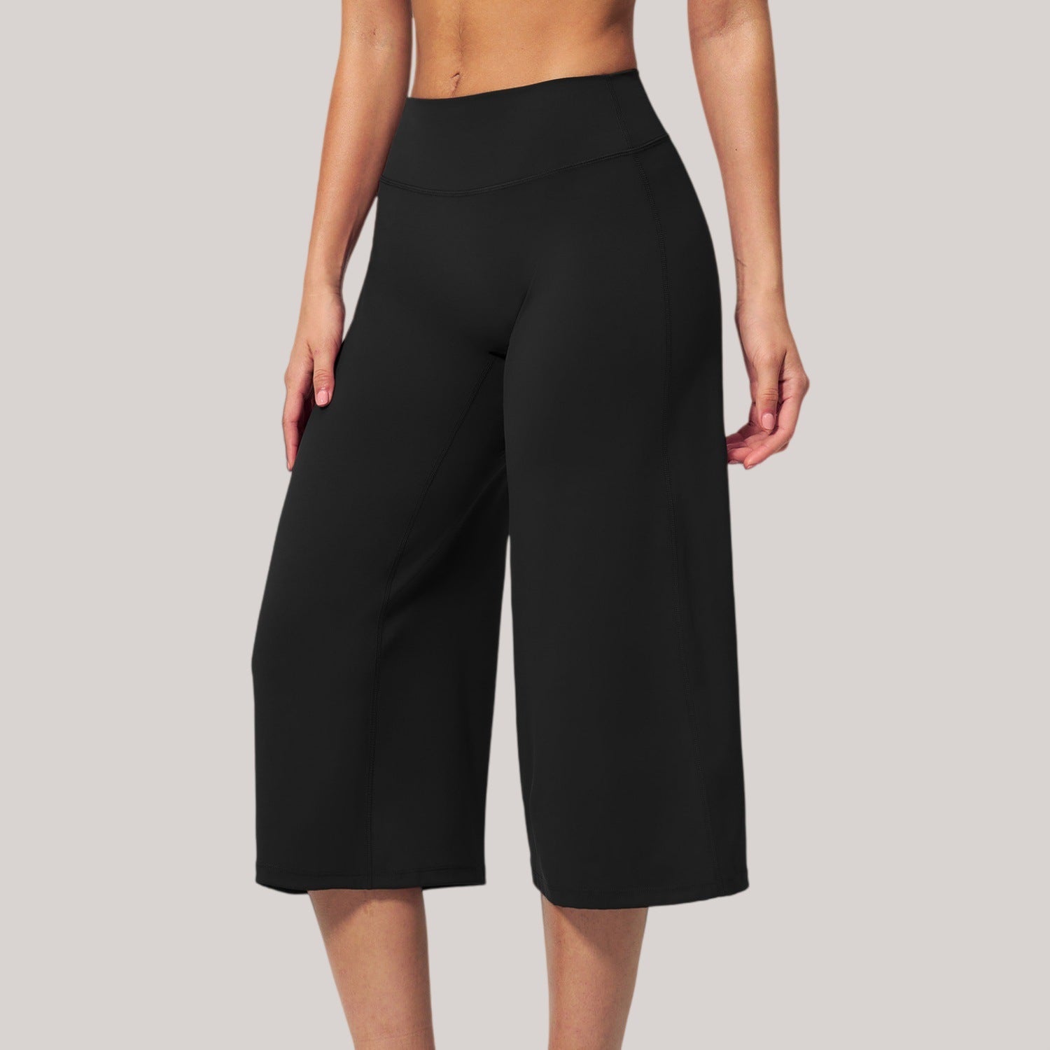 Women's Summer Brushed Fleece Cropped Yoga Pants