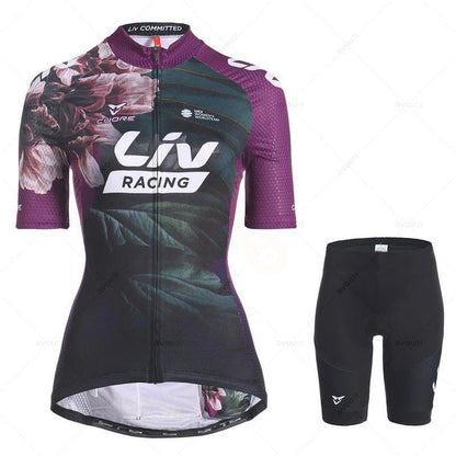 Women's Summer Cycling Jersey for Road Biking and Downhill Riding