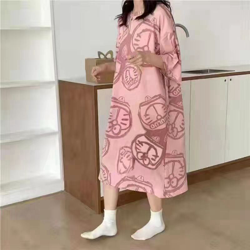 Women's Summer Nightdress Loose Large Size