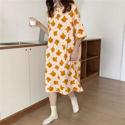 Women's Summer Nightdress Loose Large Size
