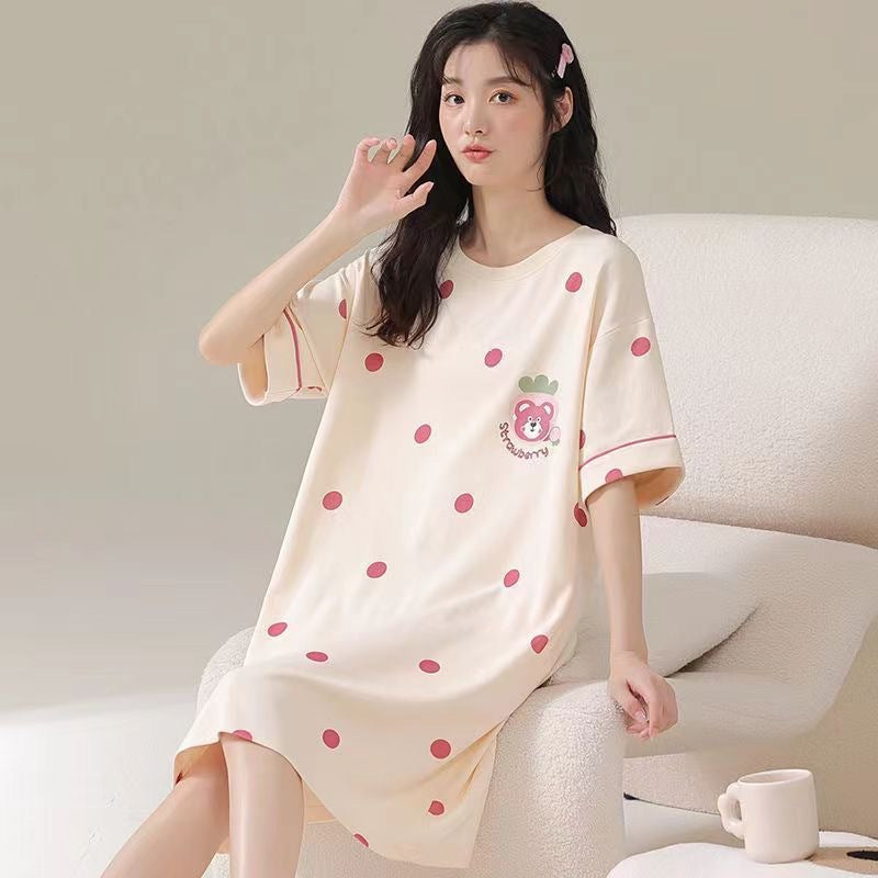 Women's Summer Nightdress Loose Large Size