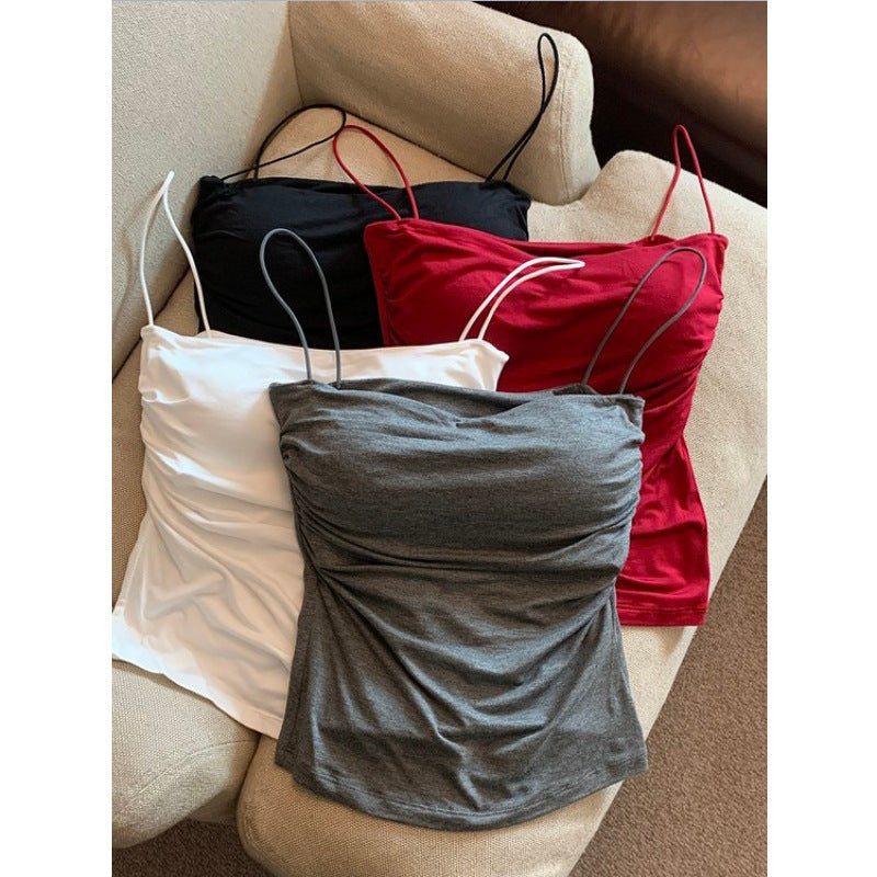 Women's Summer Pleated Camisole Top