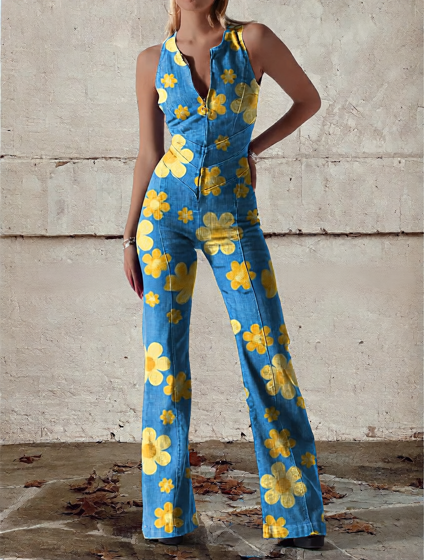 Women's Summer Twill Jumpsuit