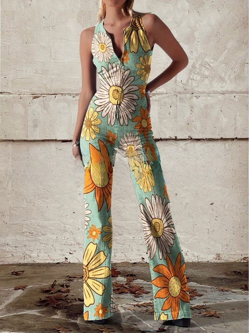 Women's Summer Twill Jumpsuit