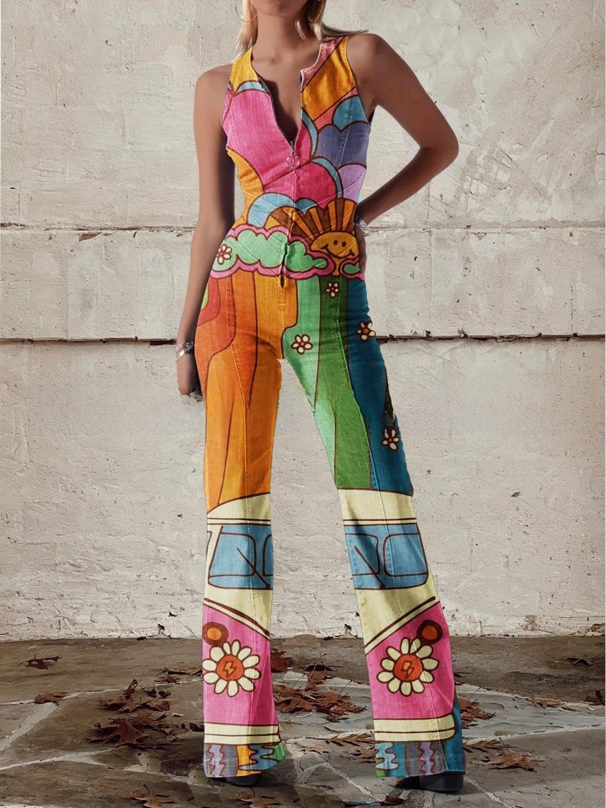 Women's Summer Twill Jumpsuit