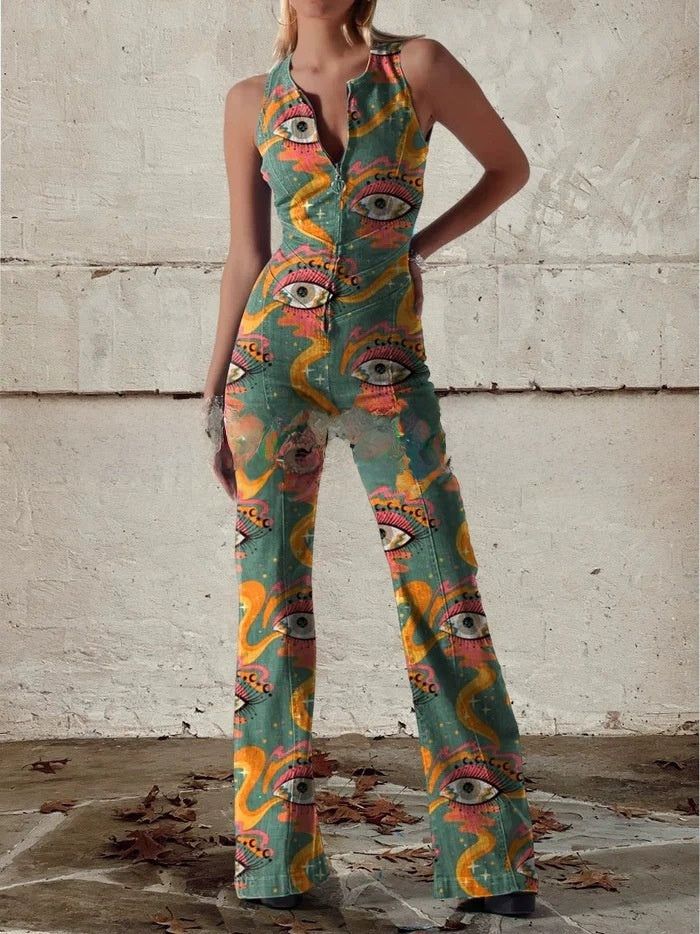 Women's Summer Twill Jumpsuit