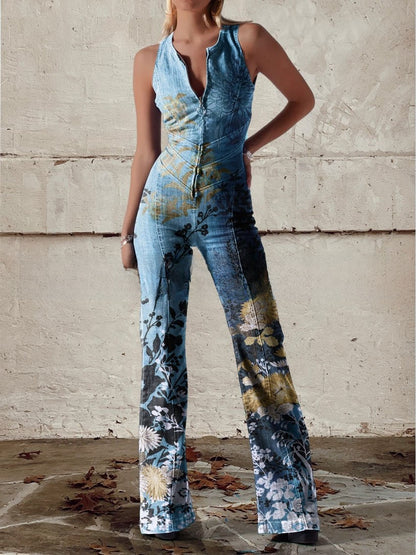 Women's Summer Twill Jumpsuit