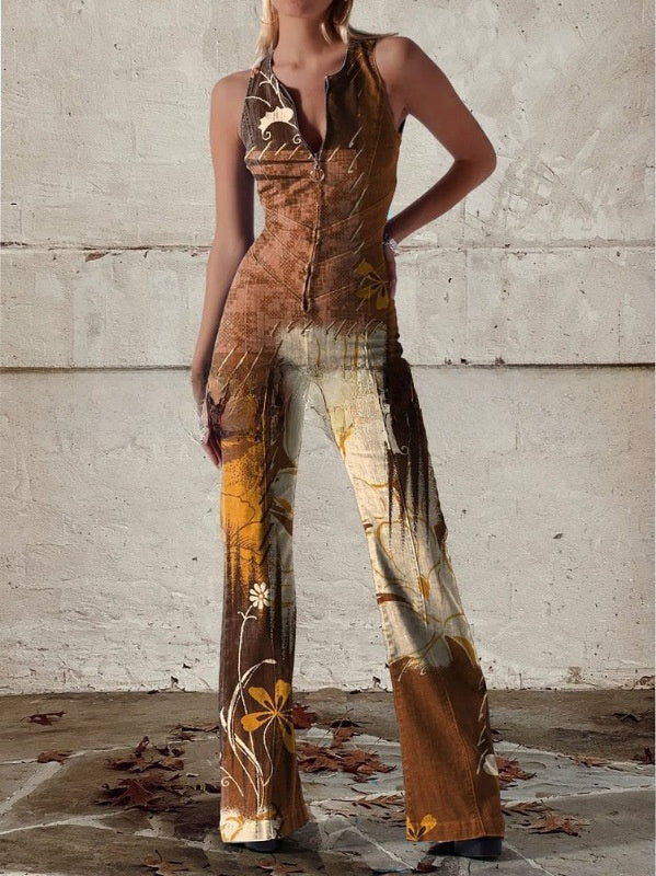 Women's Summer Twill Jumpsuit