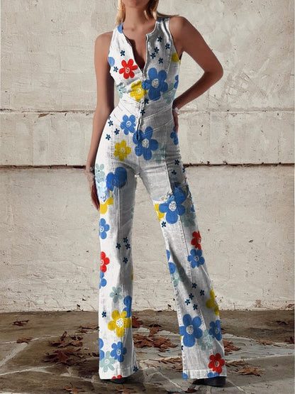 Women's Summer Twill Jumpsuit