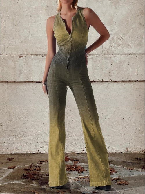 Women's Summer Twill Jumpsuit