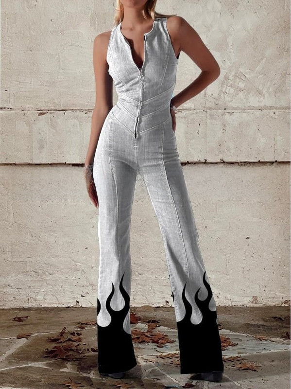 Women's Summer Twill Jumpsuit