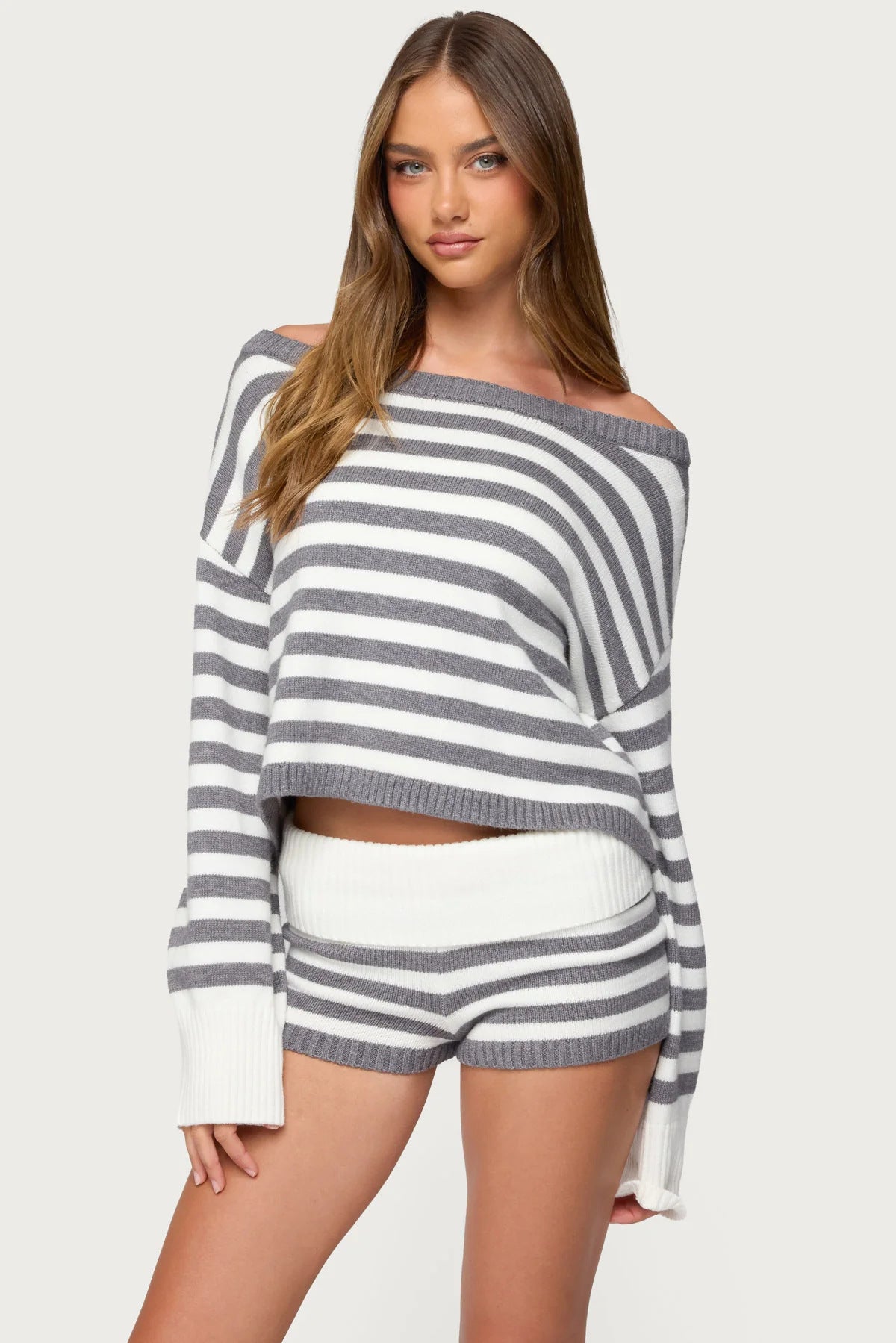 Women's Sweater and Short Skirt Set
