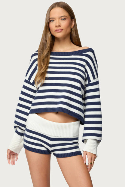 Women's Sweater and Short Skirt Set