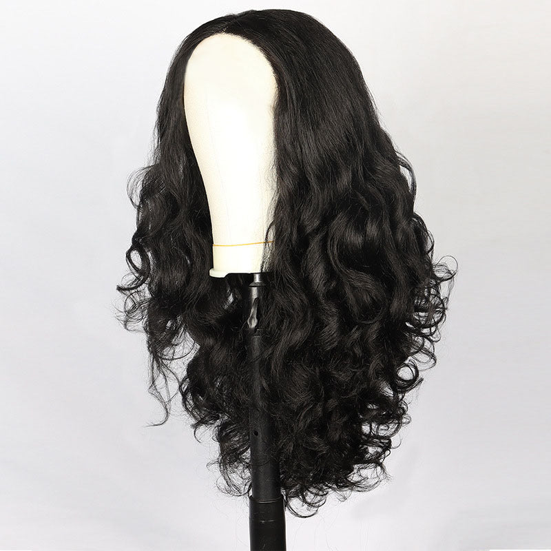 Women's Synthetic Long Curly Wig Black