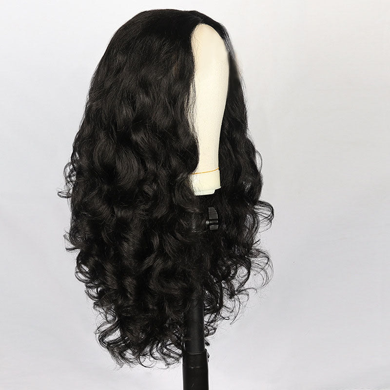 Women's Synthetic Long Curly Wig Black