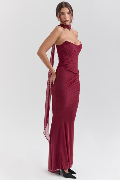Women's Tube Top and Pencil Skirt Two-Piece Set