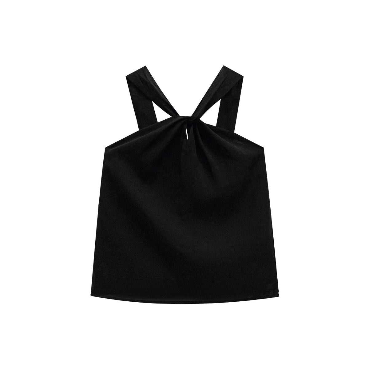 Women's Twist Halter Vest Off-Shoulder Top