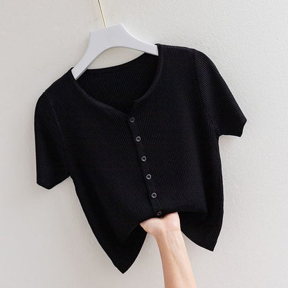 Women's V-Neck Knitted Sweater