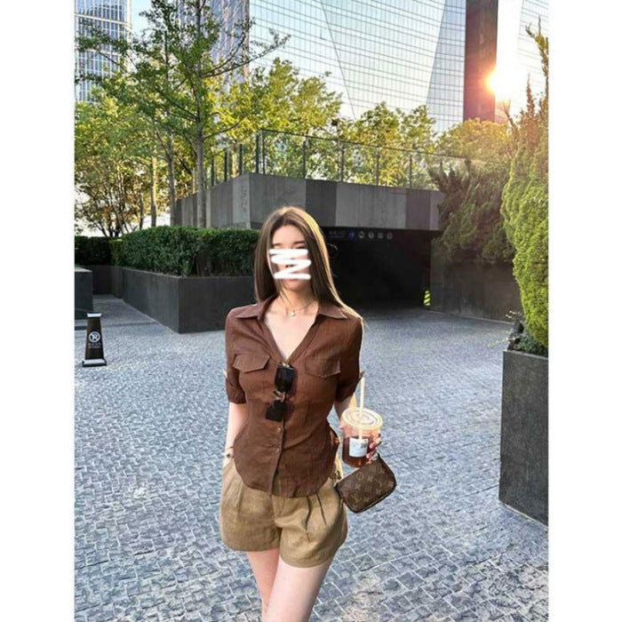 Women's V-Neck Sleeveless Shirt