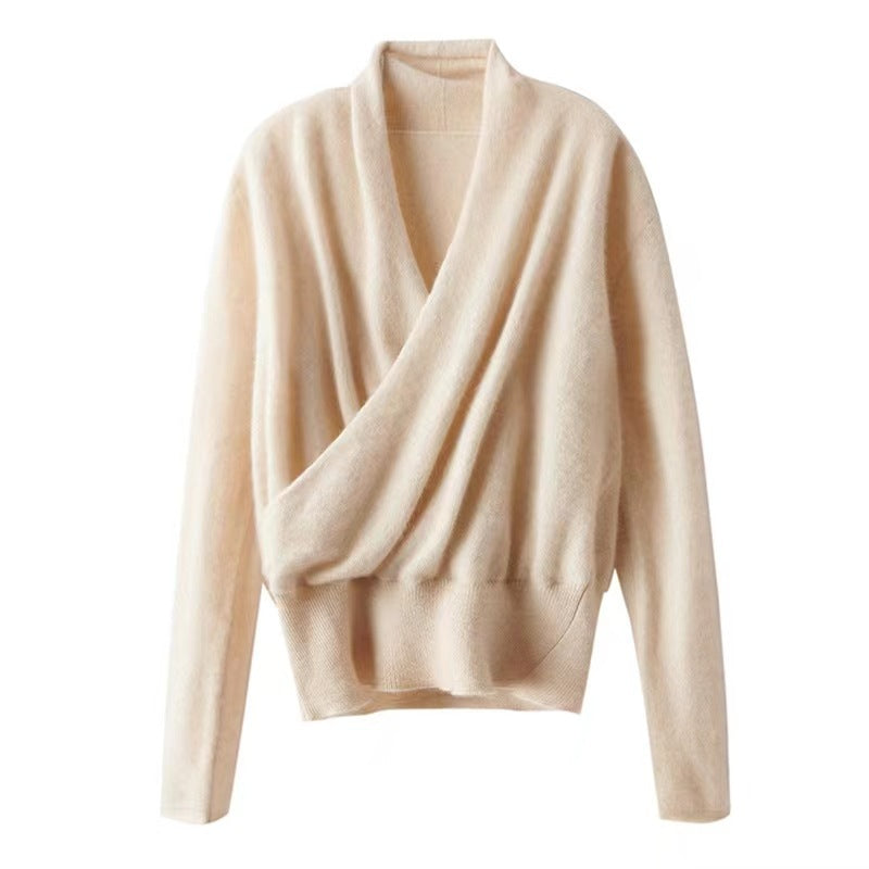 Women's V-Neck Wool Sweater