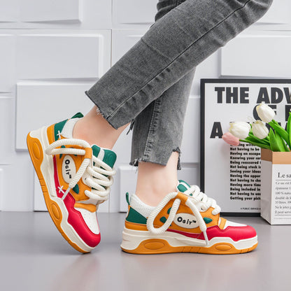 Women's versatile casual thick-soled platform shoes