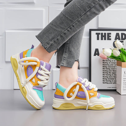Women's versatile casual thick-soled platform shoes