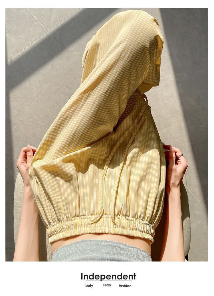 Women's Vertical Stripe Wide Leg Trousers