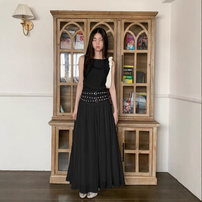 Women's Vest Long Skirt