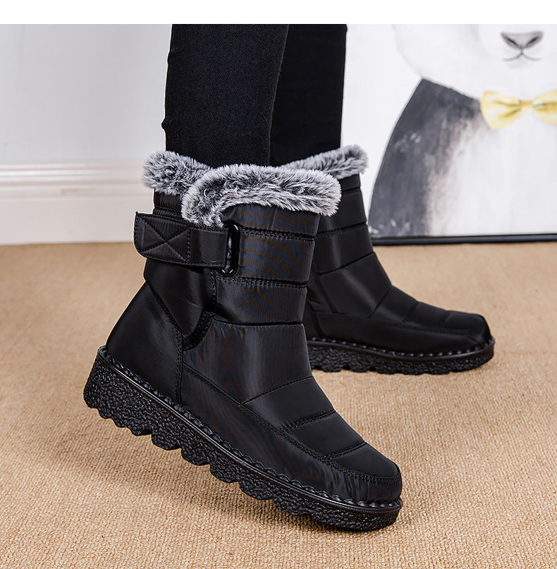 Women's warm thick-soled snow boots