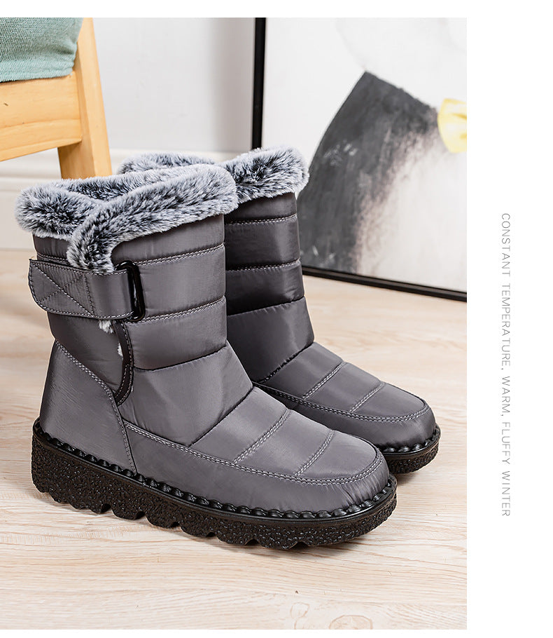 Women's warm thick-soled snow boots