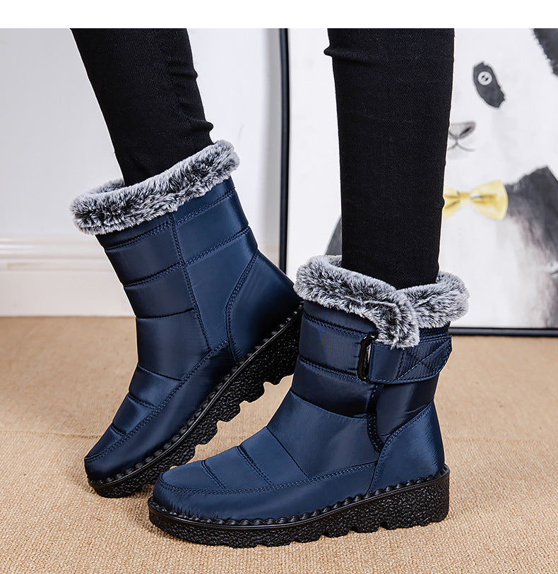 Women's warm thick-soled snow boots