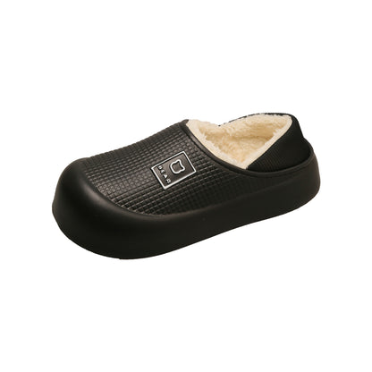 Women's Warm Waterproof Cotton Slippers Indoor Outdoor